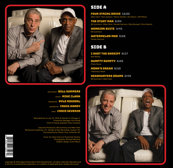 The Headhunters - Live At Garcia's Chicago (Limited Edition Red Vinyl + Shirt Bundle)